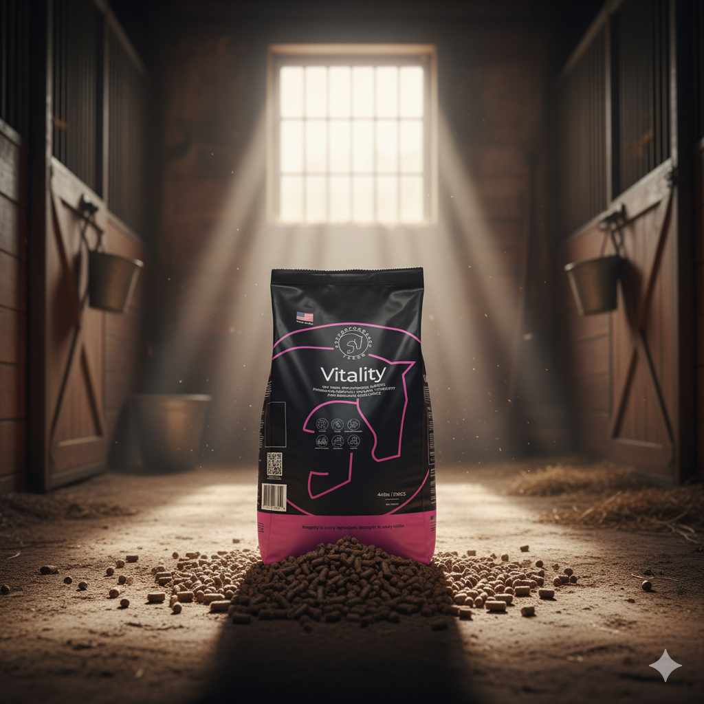 KeyPerformance Feeds Vitality product in barn setting